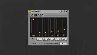 BassLiner - Max for Live Device Demo