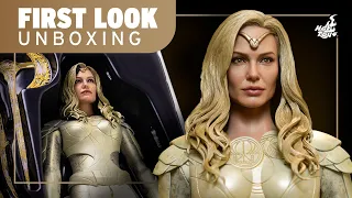 Hot Toys Thena Eternals Marvel Figure Unboxing | First Look