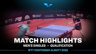 Elmurod Kholikov vs Chen Yuanyu | MS | WTT Contender Almaty 2022 (Qual)