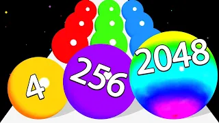 2048 BALL - Ball Run 2048 ♾️ All Level Gameplays