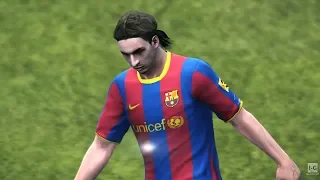 Pro Evolution Soccer 2011 - FC Barcelona vs Real Madrid Gameplay (1080p60fps)