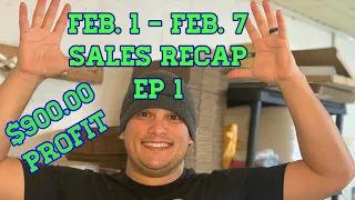 $900 Profit Selling On eBay | Feb. 1-7 Sales Recap EP 1| Sell These Items Now