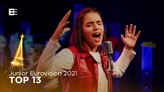 Junior Eurovision 2021 - Top 13 (so far) | New: 🇮🇹🇰🇿🇲🇰