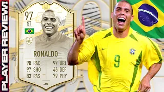 97 MOMENTS R9 PLAYER REVIEW | 97 ICON MOMENTS RONALDO REVIEW | FIFA 21 UTLIAMTE TEAM