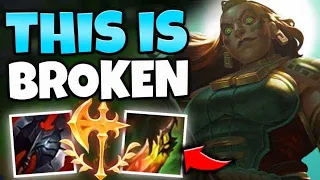 WTF?! ILLAOI MID IS LEGIT FREE WINS | NOBODY CAN KILL YOU! - League of Legends