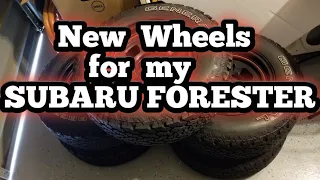 Subaru Forester wheels with All-terrain tires + Life update.
