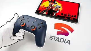 Google Stadia Console Unboxing  The Future of Gaming Gameplay Review  Controller