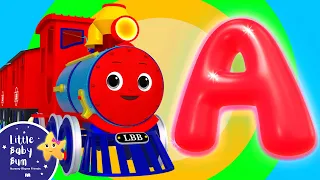 Trains Song 1-10 + ABC | Nursery Rhymes & Kids Songs - ABCs and 123s | Learn with Little Baby Bum