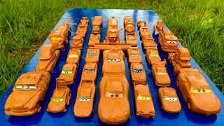 Clean up muddy minicars & disney car convoys! Play in the garden