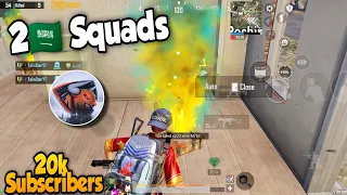 Arbi🇸🇦 2 Squads vs FalinStar in Pochinki 😱 | 20k Subs Special 😍| iPhone Xr HD Graphics | PUBG MOBILE