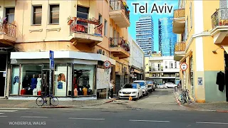 [4K] Tel Aviv. Walk from Tel Aviv to Jaffa. Israel