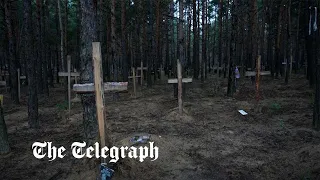 Ukraine-Russia war: Hundreds of graves found in forest near recaptured Izyum