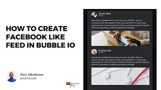 How to Create Facebook Like Feed in Bubble io ( bubble hack)