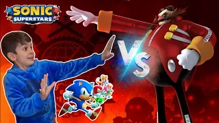 Sonic y Knucles VS Doctor EggMan en SONIC SUPERSTARS ⭐️