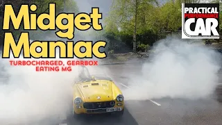 Turbocharged, NOS infused MG Midget terrorises Skylines and Supras on the drag strip (& on the road)