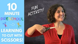 Fun Cutting Activity for Preschoolers! | 10-Minute Preschool - Teach Your Child to Use Scissors