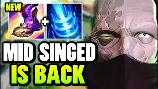 WHY THESE NEW BOOTS REVIVED MID LANE SINGED (CHEATER RECALL STRATEGY)