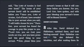 2 Samuel 7; 1 Chronicles 17, Chronological Bible in a Year, Day 127