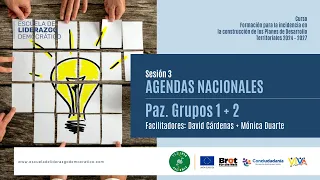 Agendas Nacionales Grupo 01 y 02 | 20 de febrero de 2024