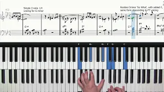 3 Styles Of Comping Voicings For "Autumn Leaves"