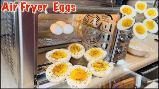 AIR FRYER HARD BOILED EGGS USING EMERIL LAGASSE AIR FRYER