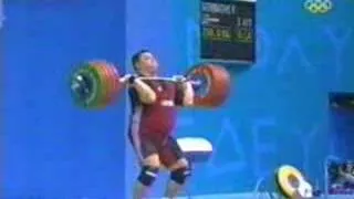 2004 athens weight lifting clean and jerk