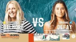 Stephanie Gilmore vs. Johanne Defay - Quarterfinals, Heat 1 - Vans US Open of Surfing - Women's CT