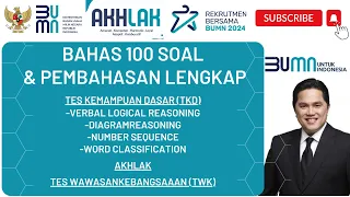 BUMN 2024   PEMBAHASAN 100 SOAL RBB BUMN 2024 Part 1