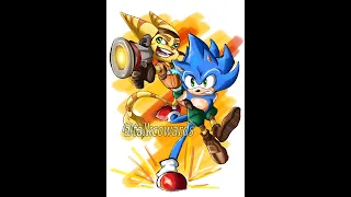 Sonic (Sonic the Hedgehog) and Ratchet (Ratchet and Clank) more by usher