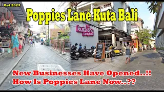 Some Businesses Start To Open Again..!! How Is Poppies Lane 1 &  2 Now..??? Poppies Lane Bali Update