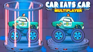 Car Eats Car Multiplayer Новая Тачка ШЕРИФ - прохождение игры гонки по сети Машина Ест Машину 4