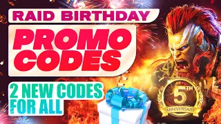 🚨😈Raid 5th Anniversary CODES for ALL😈🚨 Raid Shadow Legends PROMO CODES & BEST 6 FREE CHAMPS🎂