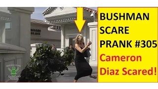 BUSHMAN SCARE PRANK #305 | Cameron Diaz Gets Scared | Ryan Lewis Pranks