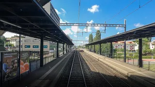 4K Bern - Fribourg Führerstandsmitfahrt | Switzerland 08/2022