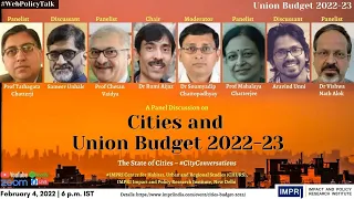 #CityConversations | Panel Discussion | Cities and Union Budget 2022-23