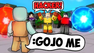 TROLLING Players with ADMIN, GOJO and MORE in Roblox The Strongest Battlegrounds