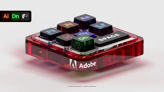 Creating Adobe's Keyboard in 3D using Adobe Dimension and Illustrator!