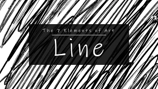 No1: LINE - 7 Elements of Art by artist Lillian Gray