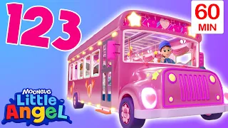 Wheels on the Party Bus 🚍 + More Little Angel Nursery Rhymes and Kids Songs | Learning | ABCs 123s