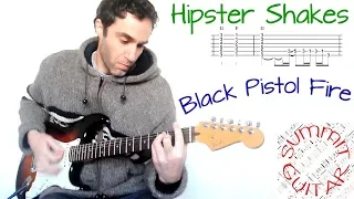 Black Pistol Fire - Hipster Shakes - Guitar lesson / tutorial / cover with tablature