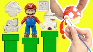 The Super Mario Bros Movie DIY Painting Ceramic Figurines! Crafts for Kids