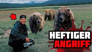 Grizzlybären Fressen Timothy Treadwell Und Seine Freundin Lebendig Vor Der Kamera!