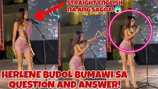 OMG!! HERLENE BUDOL BUMAWI sa QUESTION and ANSWER ng MISS GRAND INTERNATIONAL PHILIPPINES!