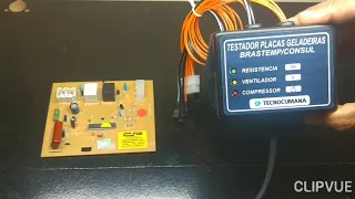 Teste Placa Geladeira Brastemp/Consul com Testador da Tecnocumana.