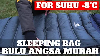 -8°C IT'S SAFE TO USE THIS SLEEPING BAG!!! BIGADVENTURE BUNAKEN