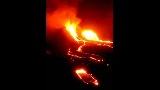 La Palma volcano 🌋 Update : Largest Eruption in 500 years. Latest Lava Discharge Timelapse.