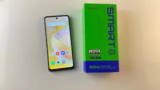 Распаковка infinix smart 8 лучший из смартфонов до 8500 рублей новый и гарантия 1 год