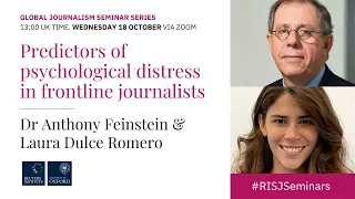 Predictors of psychological distress in frontline journalists
