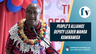 People’s Alliance Deputy Leader Manoa Kamikamica | 12/11/22