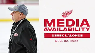 Derek Lalonde gives an update on Tyler Bertuzzi & more following Friday's practice day